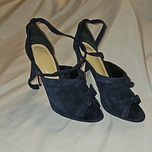 Alexandre Birman Charlie Bow-Tie Suede Sandal sz 41